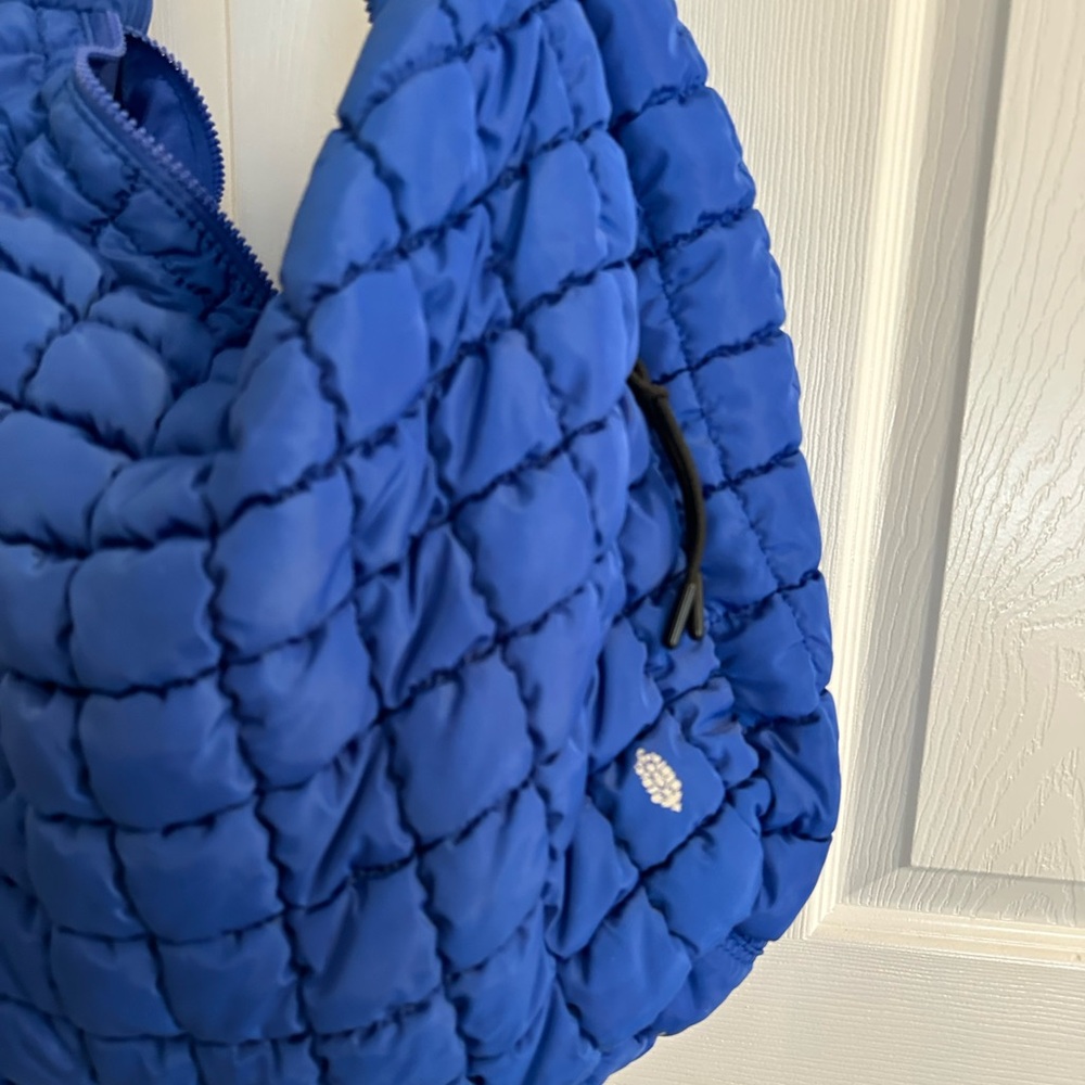 Free People Blue Quilted Hobo Bag - Picture 4 of 4